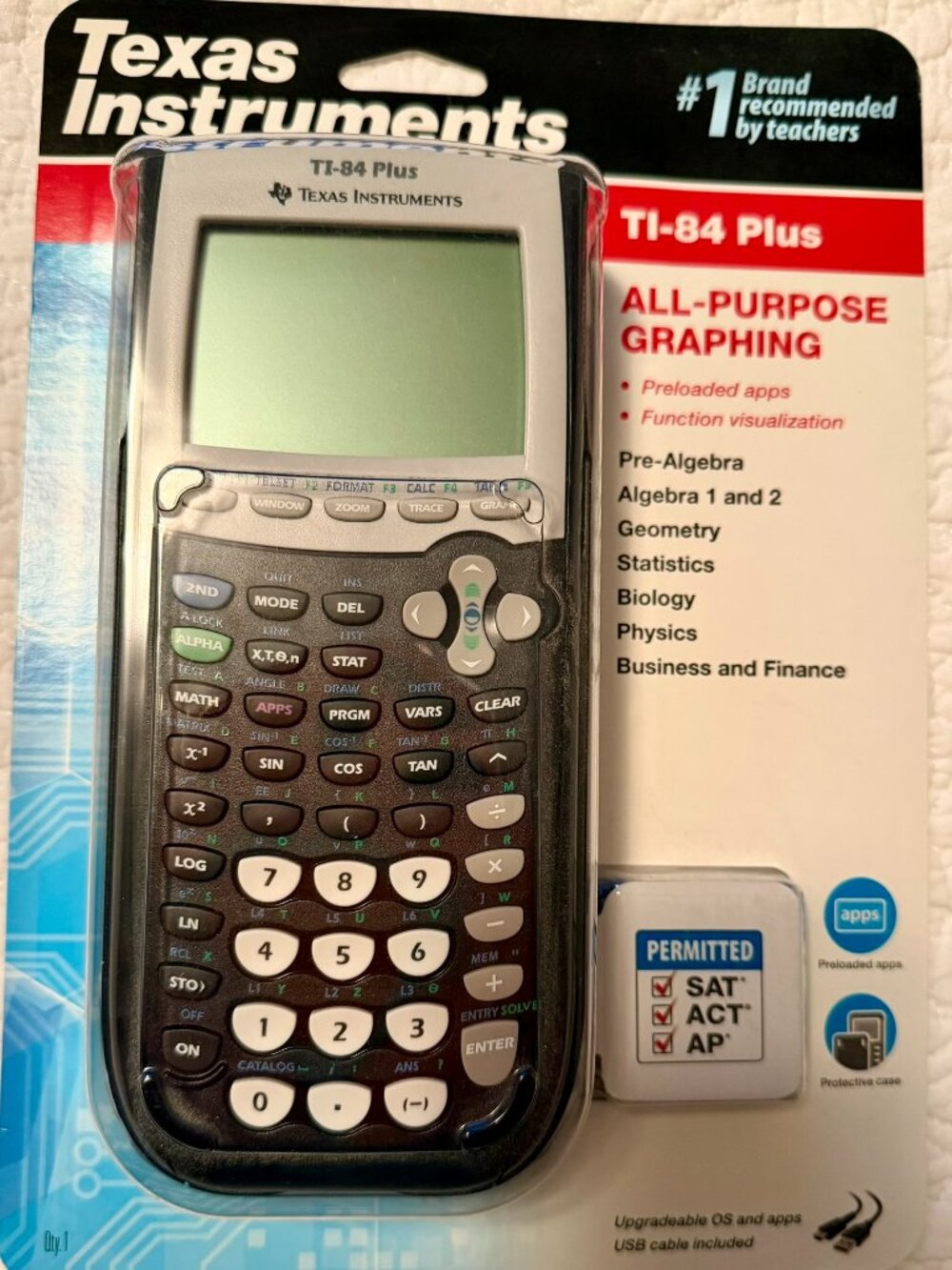 TI‑84 Plus Graphing Calculator – NEW, Never Opened